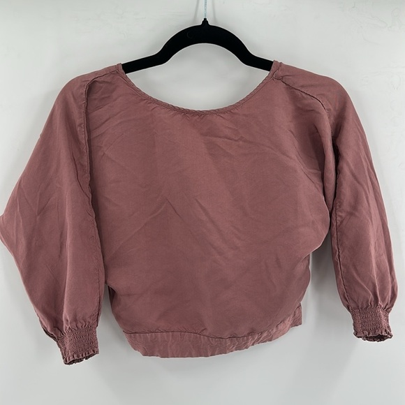 Aritzia Babaton Welsh Blouse‎ Dusty Coral Blouse XXS - Picture 1 of 7